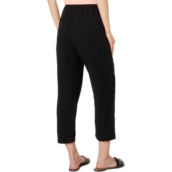 NEW MODODOC easy fit crop trouser in black - Picture 3 of 4
